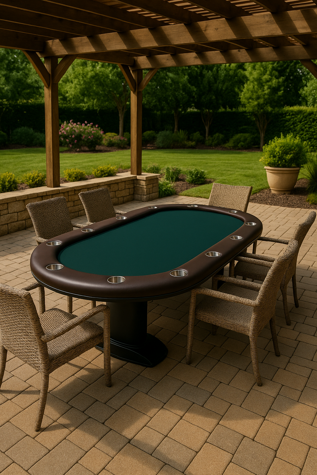 VerandaElite Luxury Outdoor Poker Table